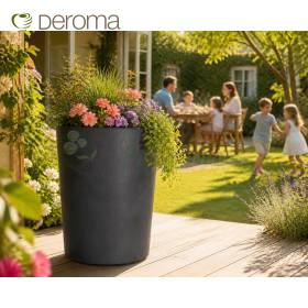 Millennium R Tall Pot - Vaso tondo da 53 cm antracite OFFERTA