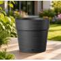 Ghiveci Save - ghiveci rotund antracit de 20 cm