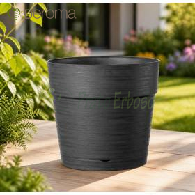 Ghiveci Save - Vază rotundă antracit de 20 cm OFERTĂ