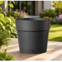 Pot de rangement - Vase rond anthracite de 20 cm - Deroma