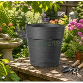 Save pot - Vaso tondo da 29 cm antracite Deroma - 1
