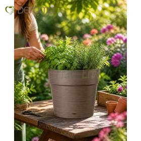 Save pot - Vaso tondo da 29 cm camel Deroma - 1
