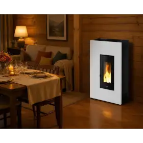 Sobă pe peleți Madison 5 albă 5 kW Pegaso Sobă pe peleți Madison 5 albă 5 kW Pegaso