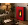 Madison 5 - Stufa a pellet da 5 Kw rosso