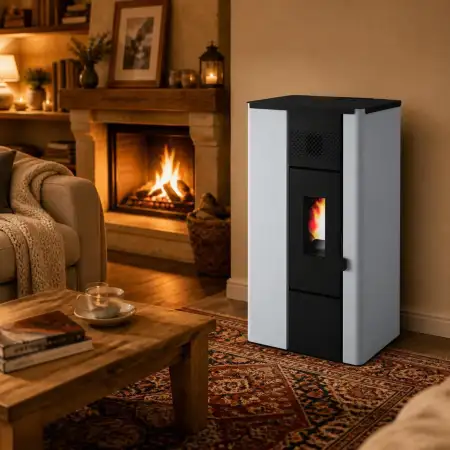 Stufa a pellet Noa 6.3 kW bianco