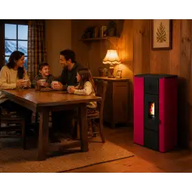 Soba pe peleți Noa 6,3 kW - design compact și eficient