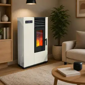 Susy - Stufa a pellet da 7.5 Kw avorio