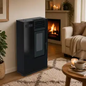 Susy 7.5 kW black pellet stove - compact A+ efficiency Susy 7.5 kW black pellet stove - compact A+ efficiency