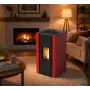 Estufa de pellets Elane 9.0 roja - 8,5 kW