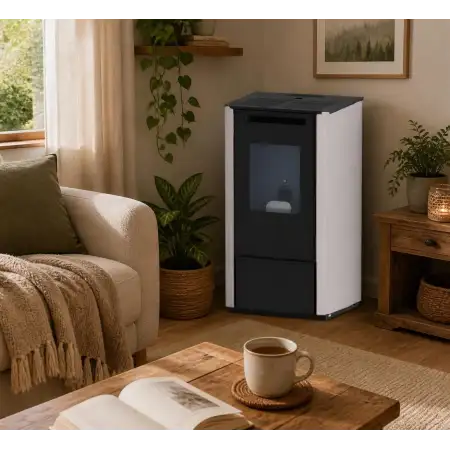 Soba pe peleți Vania 9,5 kW - alb