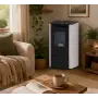 Poêle à granulés Vania blanc 9,5 kW
