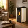 Poêle à pellets Lory ivoire 9,5 kW