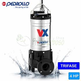 VX 40/80 - 4 PS dreiphasige VORTEX-Elektropumpe für Abwasser Pedrollo - 1