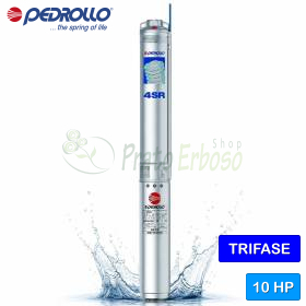 4SR 12/40 N-PS - Bomba eléctrica sumergible trifásica de 10 HP Pedrollo - 1