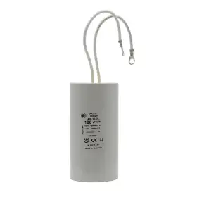 Condensator 100 C de 100 microfarad, 450 VL, ideal pentru aplicații electrice.