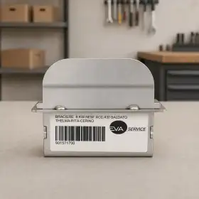 Brasero en acier pour poêle à granulés 8 kW, modèle 901571700, idéal pour un chauffage efficace et durable.