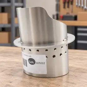 Braciere in acciaio inox per stufe da 13-17 kW, resistente e duraturo, ideale per un uso efficace.