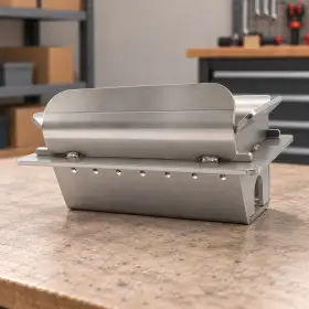 Brazier for 15-19 kW pellet stoves, made of stainless steel, designed for efficient heat distribution.