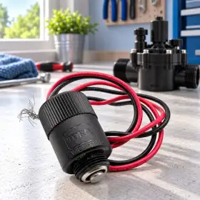 Solenoide de 9V Toro con cables rojo y negro para válvulas de riego