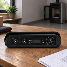 951043600 - Pantalla Duepi de tres botones negra
