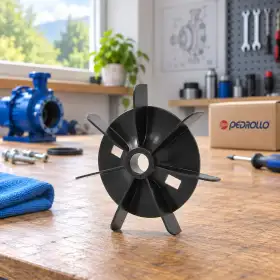 Ventilator negru pentru pompă electrică, ax 14,5 mm, piesă de schimb pe banc de lucru