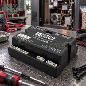 Carte mère N100 pour poêle à granulés avec écran LCD sur établi d’atelier