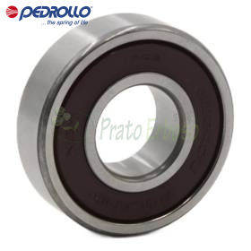 6204 2RS-C3E sealed ball bearing, 20x47x14 mm, steel with black rubber seals