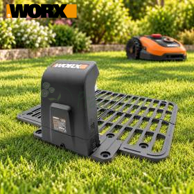 Base de chargement taille M pour robot tondeuse WORX sur pelouse