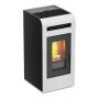 Cayenne - Stufa a pellet da 12.3 Kw bianco