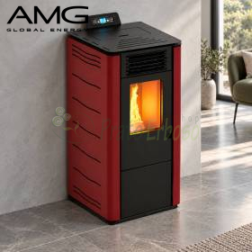 Basic Steel - sobă pe peleți bordo de 6,9 kW