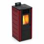 Basic Steel - Stufa a pellet da 8.7 Kw bordeaux