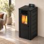 Basic Steel - Stufa a pellet da 8.7 Kw nero