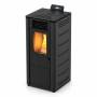 Basic Steel - Stufa a pellet da 8.7 Kw nero