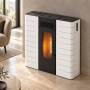 Slim ZS - 6.5 kW pellet stove, white