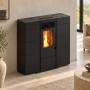 Slim - 6.5 kW pellet stove, grey