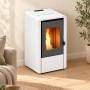 Smart - Stufa a pellet da 7.0 Kw bianco
