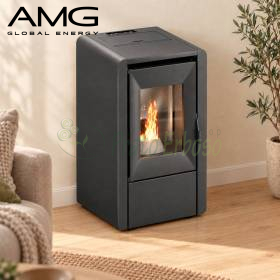Smart - 7.0 kW black pellet stove