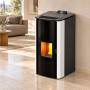 Poêle à granulés blanc Idro DD - 18 kW