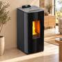 Idro DD - Poêle à pellets 18,0 kW, gris