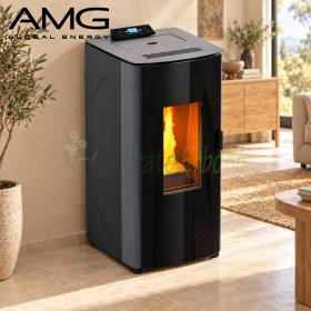 Idro DD - Poêle à pellets 18,0 kW, gris