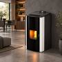 Idro DD - Stufa a pellet da 23.1 Kw bianco