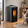 Sobë me pelet Idro DD - 23,1 kW, gri