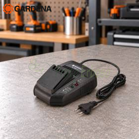 P4A AL 1830 CV 18V fast charger with power cord on workshop bench