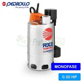 RXm 2/20 - GM (5m) - Pompë elektrike VORTEX me një fazë për ujë të ndotur, 0.50 HP