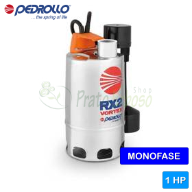 RXm 4/40 - GM - Pompe électrique monophasée VORTEX 1 HP pour eaux usées RXm 4/40 - GM - Pompe électrique monophasée VORTEX 1 HP pour eaux usées