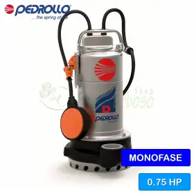 Dm 8 (5m) - Pompe électrique monophasée 0,75 CV pour eau claire