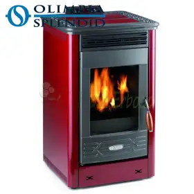 Stufa me pelet Dafne 65 - 5,5 Kw bordo Olimpia Splendid - 1