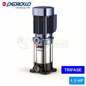 MK 8/4 - 1.5 HP three-phase vertical multistage electric pump Pedrollo - 1