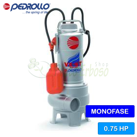 Pompe à eaux usées VORTEX monophasée VXm 8/50-ST - 0,75 CV
