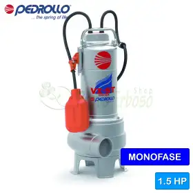 VXm 15/50-ST - Elettropompa per acque luride VORTEX monofase da 1.5 HP VXm 15/50-ST - Elettropompa per acque luride VORTEX monofase da 1.5 HP